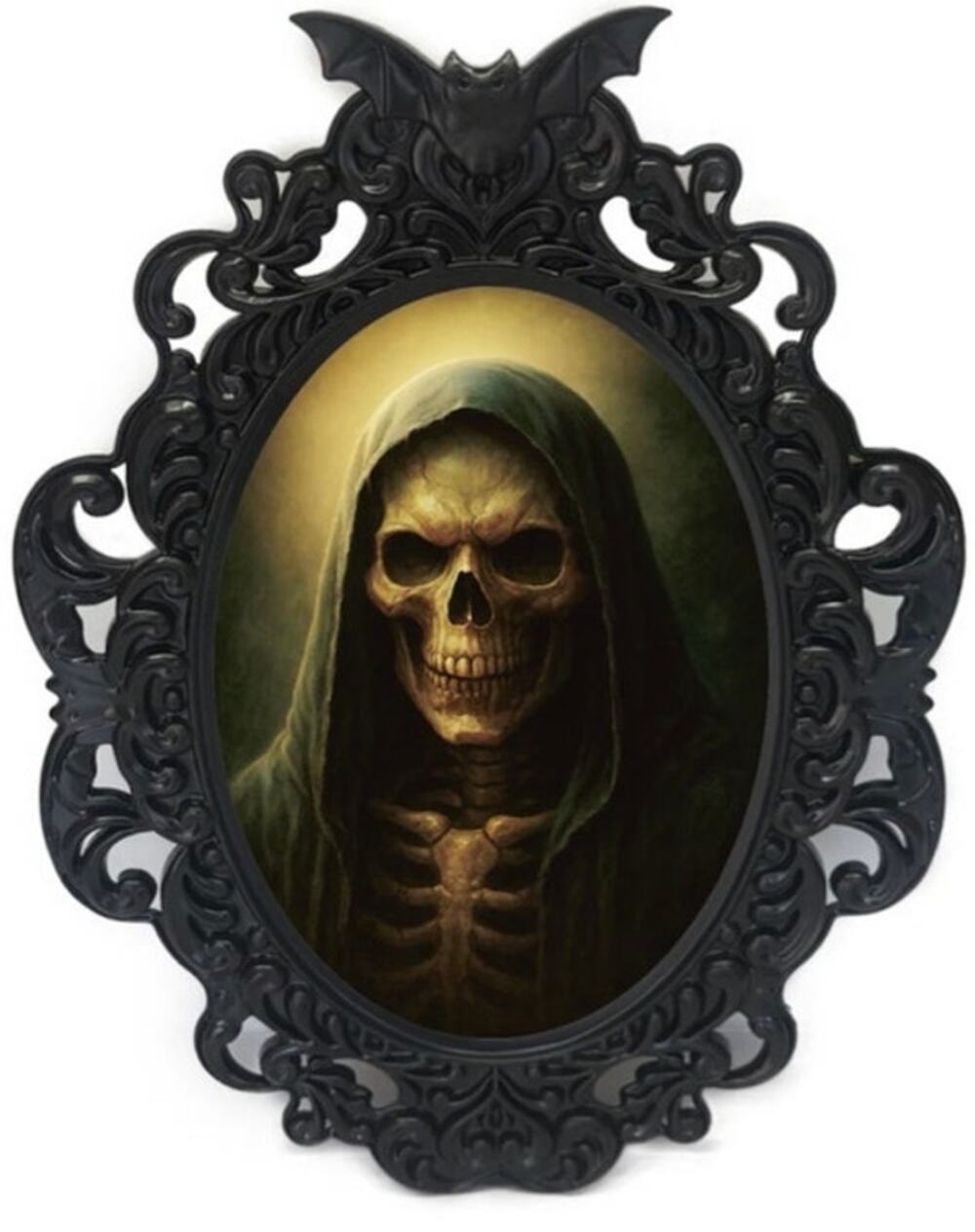 Viral Ghost Figure Scary Mirror Motion Activated Light Sound Halloween NEW